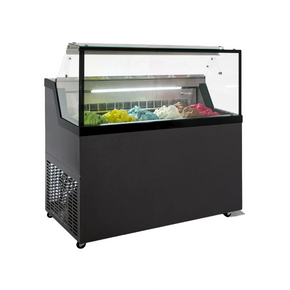 MIRABELLA H6G | Gelato Showcase with Square Glass - 6 Pan