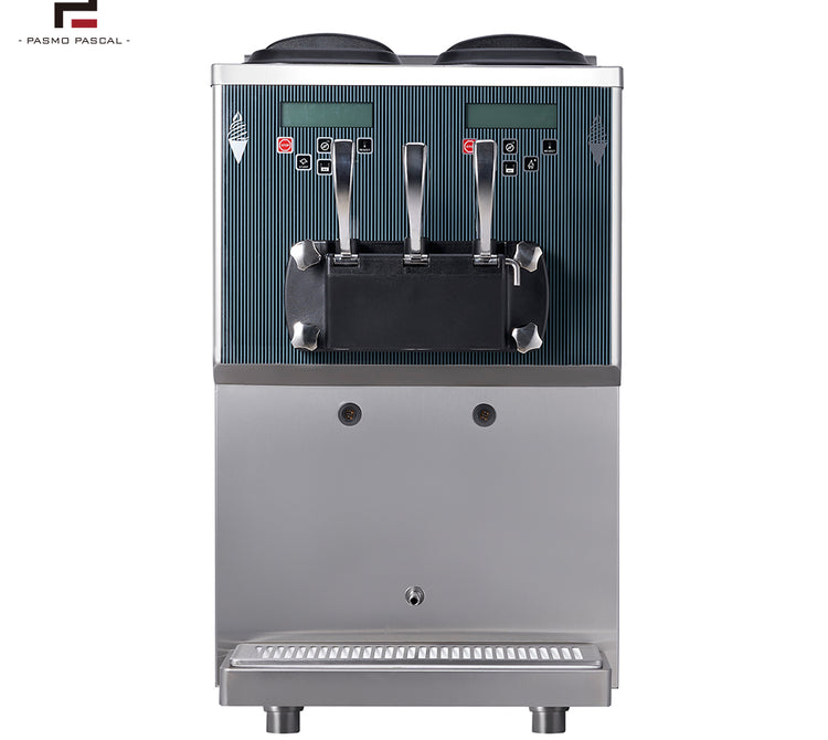 S121 | Gravity Fed 9.5+9.5L Soft Serve Machine w/ pasteuriser - 2+1 Flavour